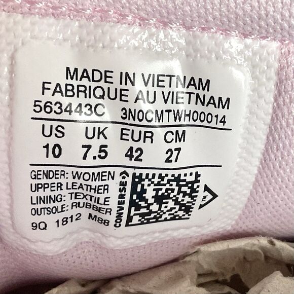 Converse Women's All Court Ox Sneakers Shoes Pink Suede Sz 10 New Lace Up - Picture 5 of 10